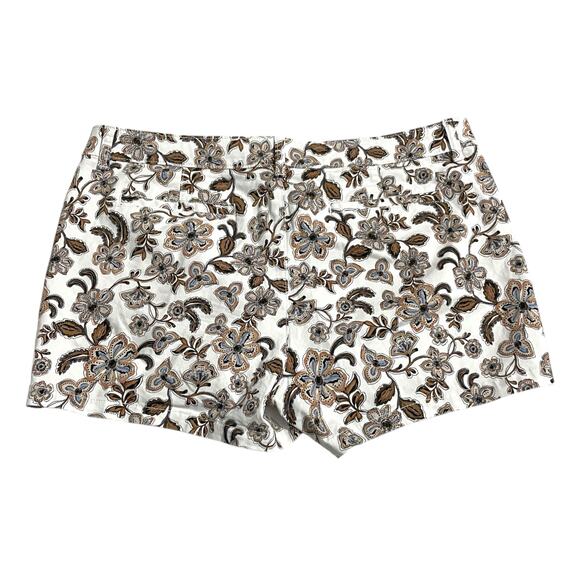 a.n.a. A New Approach Womens Shorts Size 14 Mid Rise Twill Shortie Short Floral - Picture 2 of 10